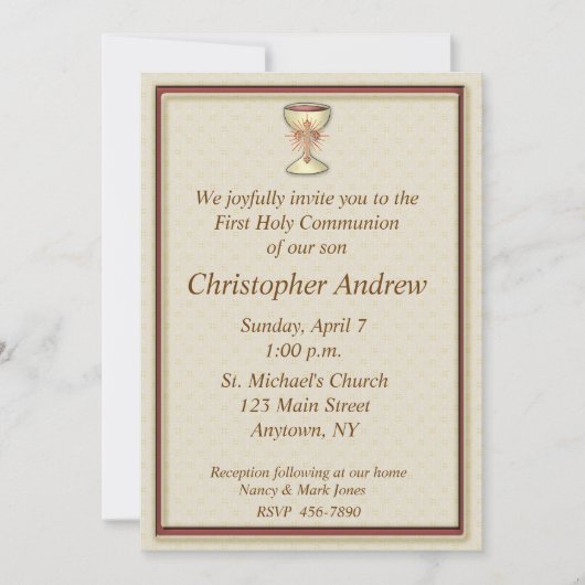 クリスチャリス招待状 招待状 (正面)