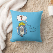 クリスチャンおもしろいクリスマスかわいい羊の漫画 クッション (ブランケット)