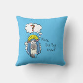 クリスチャンおもしろいクリスマスかわいい羊の漫画 クッション (裏面)