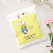 クリスチャンおもしろいクリスマスかわいい羊の漫画 フェイバーバッグ (封をした状態)