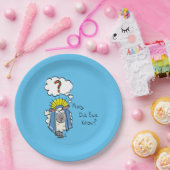 クリスチャンおもしろいクリスマスかわいい羊の漫画 ペーパープレート (パーティー)