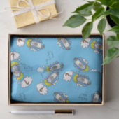 クリスチャンおもしろいクリスマスかわいい羊の漫画 薄葉紙 (ギフト)