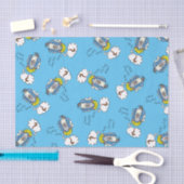 クリスチャンおもしろいクリスマスかわいい羊の漫画 薄葉紙 (クラフト)