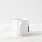 クリスチャンおもしろいクリスマスかわいい羊 エスプレッソカップ (裏面)