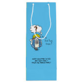 クリスチャンおもしろいクリスマスかわいい羊 ワインギフトバッグ (裏面)