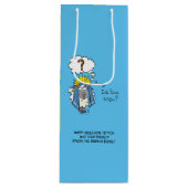 クリスチャンおもしろいクリスマスかわいい羊 ワインギフトバッグ (正面)