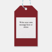 クリスチャンおもしろいクリスマスパーソナライズされた出生 ギフトタグ (裏面)