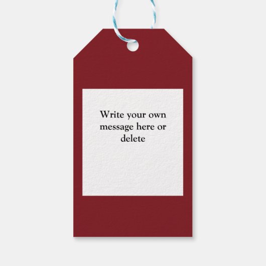 クリスチャンおもしろいクリスマスパーソナライズされた出生 ギフトタグ (裏面)