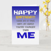 クリスチャンおもしろいハッピーバースデー カード (黄色い花)