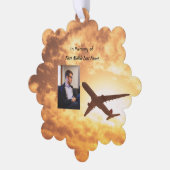 クリスチャンお祝いライフキープサク飛行機パイロット オーナメントカード (左)