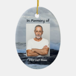 クリスチャンお祝いライフキープサケストーム海 セラミックオーナメント