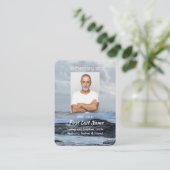 クリスチャンお祝いライフキープサケストーム海 名刺 (スタンド正面)