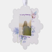 クリスチャンお祝い・オブ・ライフ・バタフライ オーナメントカード (左)