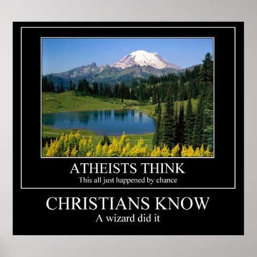 クリスチャンが知っている – ウィザードが行った ポスター (正面)