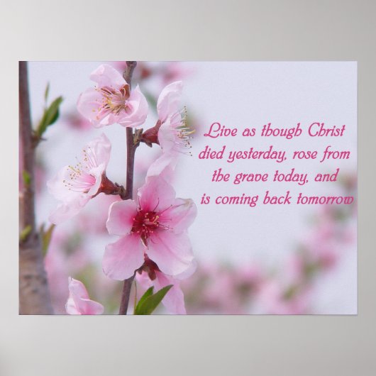 クリスチャンことわざポスター ポスター (正面)