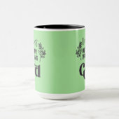 クリスチャンことわざl信頼する神lコーヒー マグカップ (中央)