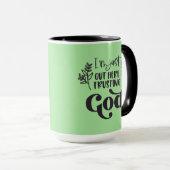 クリスチャンことわざl信頼する神lコーヒー マグカップ (正面右)