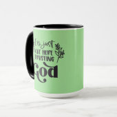 クリスチャンことわざl信頼する神lコーヒー マグカップ (正面左)