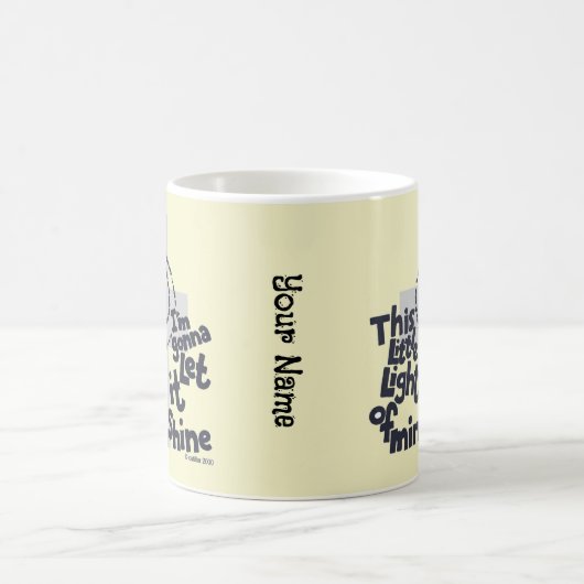 クリスチャンこの小さなライトマグ コーヒーマグカップ (中央)