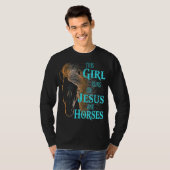 クリスチャンこ走の女の子イエス&ウマの騎士 Tシャツ (正面フル)