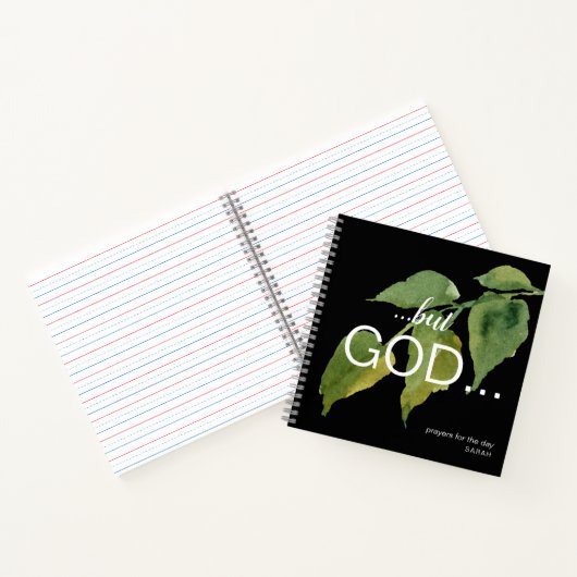 クリスチャンだが神の葉ブラック祈りの言葉ジャーナル ノートブック (内部)