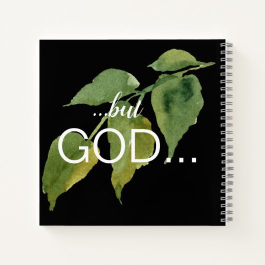 クリスチャンだが神の葉ブラック祈りの言葉ジャーナル ノートブック (裏面)