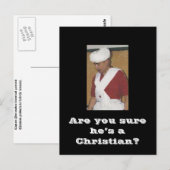 クリスチャンだと確信してる? ポストカード (正面/裏面)