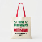 クリスチャンとして初めてのクリスマス トートバッグ (正面)