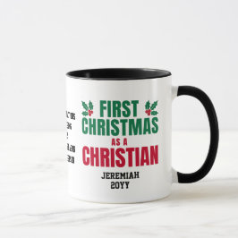 クリスチャンとして初めてのクリスマス 新しい信者 マグカップ