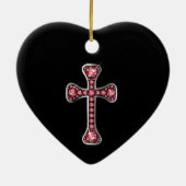 クリスチャンとルビーの石 セラミックオーナメント (裏面)