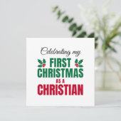 クリスチャンになって初めてのクリスマス シーズンカード (スタンド正面)