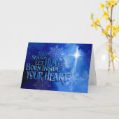 クリスチャンによるクリスマスカード カード (黄色い花)