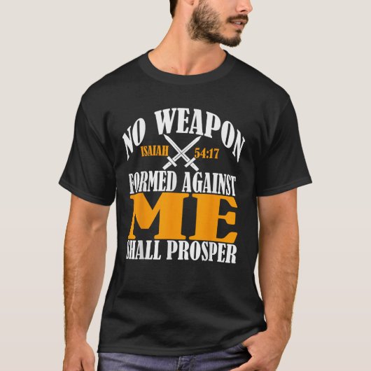 クリスチャンに対して武器が作られていない Tシャツ (正面)