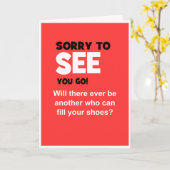 クリスチャンのおもしろい別れ カード (黄色い花)