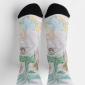 クリスチャンのアートワーク良いサマリア人 ソックス (上部)