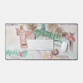 クリスチャンのアートワーク良いサマリア人 デスクマット (キーボード&マウス)