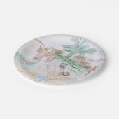 クリスチャンのアートワーク良いサマリア人 ペーパープレート (アングル)