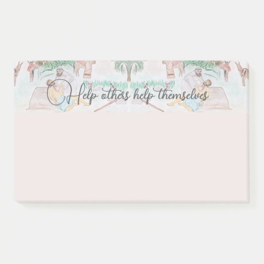 クリスチャンのアートワーク良いサマリア人 ポストイット (正面)