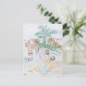 クリスチャンのアートワーク良いサマリア人 ポストカード (スタンド正面)