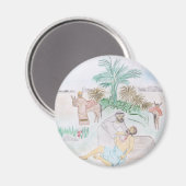 クリスチャンのアートワーク良いサマリア人 マグネット (正面/裏面)