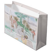 クリスチャンのアートワーク良いサマリア人 ラージペーパーバッグ (正面アングル)