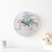 クリスチャンのアートワーク良いサマリア人 ラージ壁時計 (ホーム)