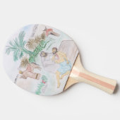 クリスチャンのアートワーク良いサマリア人 卓球ラケット (横)