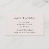 クリスチャンのアートワーク良いサマリア人 名刺 (裏面)