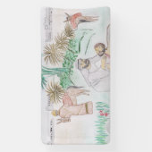 クリスチャンのアートワーク良いサマリア人 横断幕 (縦)