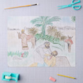 クリスチャンのアートワーク良いサマリア人 薄葉紙 (クラフト)