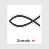 クリスチャンのイクサスの魚のシンボル シール (シート)