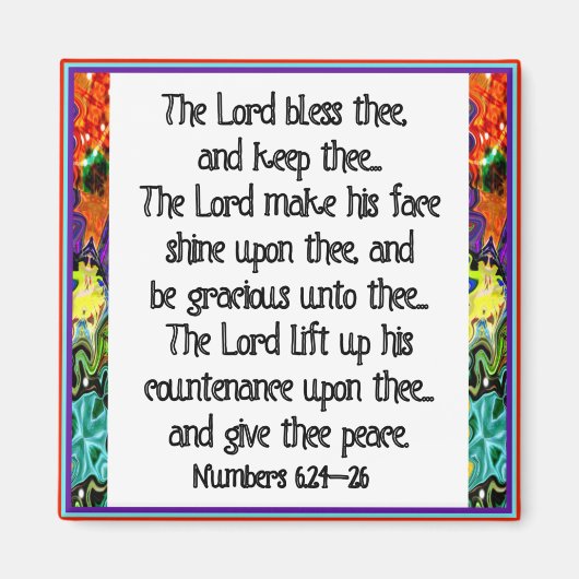 クリスチャンのインスピレーション聖書聖句 マグネット (正面)