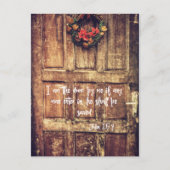 クリスチャンのインスピレーション:私はドア聖書の聖句である ポストカード (正面)