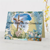 クリスチャンのイースターカード私たちは受け入れるギフト カード (黄色い花)